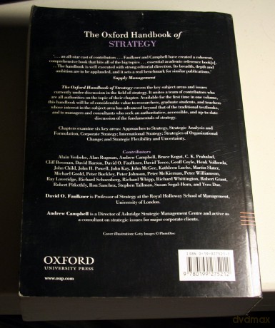 The Oxford Handbook of Strategy: A Strategy Overview and Competitive Strategy (Oxford Handbooks) - David O. Faulkner [KSIĄŻKA]