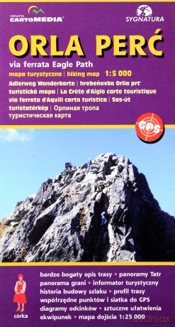 Orla Perć via ferrata mapa turystyczna [KSĄŻKA]