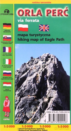 Orla Perć via ferrata mapa turystyczna [KSĄŻKA]