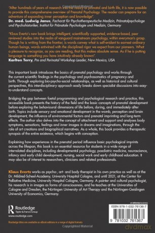 The Psychology of Prenatal Development: A Therapeutic Synopsis of Human Existence - Klaus Evertz [KSIĄŻKA]