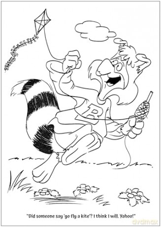 The Raccoons Colouring Book (The Racoons) - Kevin Gillis [KSIĄŻKA]
