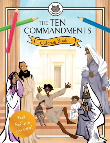 The Ten Commandments Coloring Book (A Fatcat Book) - Natasha Kennedy [KSIĄŻKA]