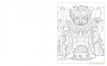 The Totally Gruesome Horror Colouring Book - Juan Calle [KSIĄŻKA]