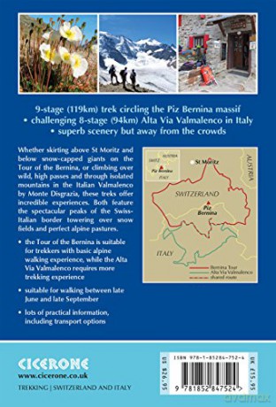The Tour of the Bernina: 9 Day Tour in Switzerland and Italy and Tour of Italy's Valmalenco - Gillian Price [KSIĄŻKA]