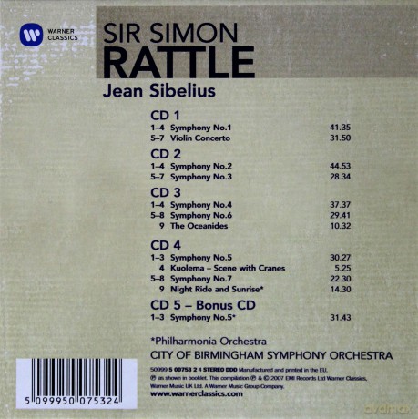 Sir Simon Rattle: Complete Symphonies [5CD]