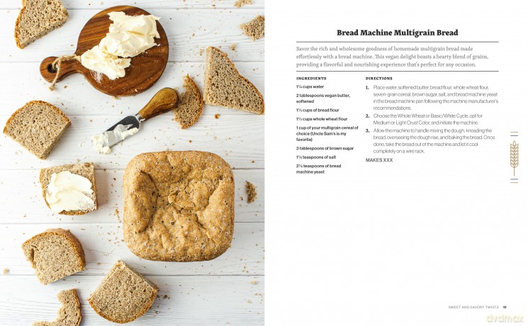 The Vegan Bread Machine Cookbook: Splendid Plant-Based and Dairy-Free Vegan Breads - Shane Martin [KSIĄŻKA]