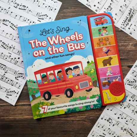 The Wheels On The Bus Nursery Rhyme Sound Book - 7 Songs To Play And Sing [KSIĄŻKA]