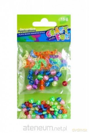 Ozdoba dekoracyjna plastikowe koraliki 3x mix [GADŻET]