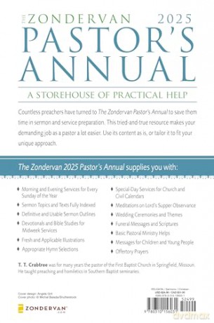 The Zondervan 2025 Pastor's Annual: An Idea and Resource Book - T. T. Crabtree [KSIĄŻKA]