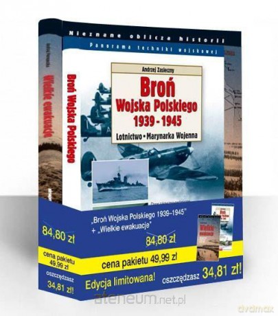 Pakiet - Broń Wojska...+ Wielkie ewakuacje... [KSĄŻKA]