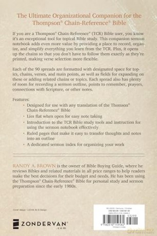 Thompson Chain-Reference Sermon Notebook: Save and Organize Your Thompson Chain-Reference Bible Studies - Randy A. Brown [KSIĄŻKA]