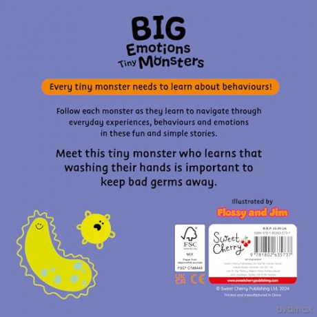 Tiny Monsters Wash Their Hands: 5 (Big Emotions Tiny Monsters 10-Book Collection: Manners, Behaviours and Feelings) [KSIĄŻKA]