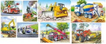 Pakiet Puzzle 32x24 Motoryzacja Bajkowa CASTOR [PUZZLE]