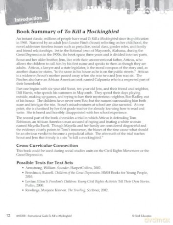 To Kill a Mockingbird: An Instructional Guide for Literature (Great Works) - Kristin Kemp [KSIĄŻKA]