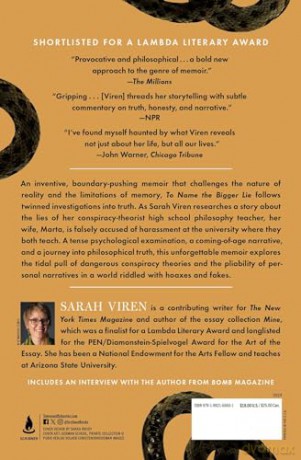 To Name the Bigger Lie: A Memoir in Two Stories - Sarah Viren [KSIĄŻKA]