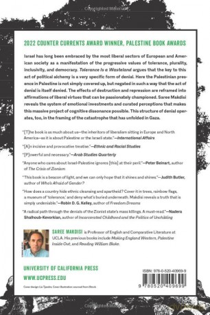 Tolerance Is a Wasteland: Palestine and the Culture of Denial - Saree Makdisi [KSIĄŻKA]