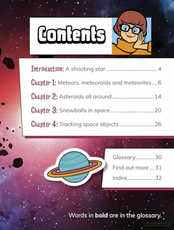 Tracking Meteors, Asteroids and Comets with Velma (Scooby-Doo Space Discoveries) - Ailynn Collins [KSIĄŻKA]