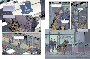 Trakr Searches for Survivors: Heroic Police Dog of 9/11 (Heroic Animals) - Matthew K. Manning [KOMIKS]