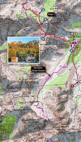 Trekking the Corsica GR20: Two-way trekking guide - Real IGN Maps 1:25,000 (The Great Treks of the World) - Andrew McCluggage [KSIĄŻKA]