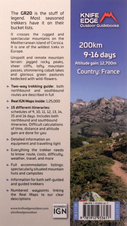 Trekking the Corsica GR20: Two-way trekking guide - Real IGN Maps 1:25,000 (The Great Treks of the World) - Andrew McCluggage [KSIĄŻKA]