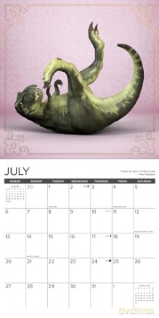 T-Rex Yoga 2025 Wall [KSIĄŻKA]