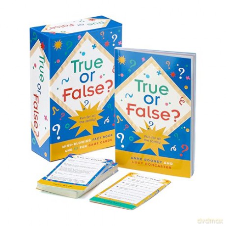 True or False: Mind-Blowing 128-page Fact Book and 52 Fun Game Cards (Arcturus Leisure Kits) - Anne Rooney [KSIĄŻKA]
