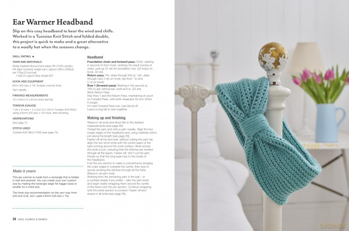 Tunisian Crochet for Beginners: 30 easy projects to make: Patterns for beautifully textured accessories, decorations, blankets and more - Laura Strutt [KSIĄŻKA]