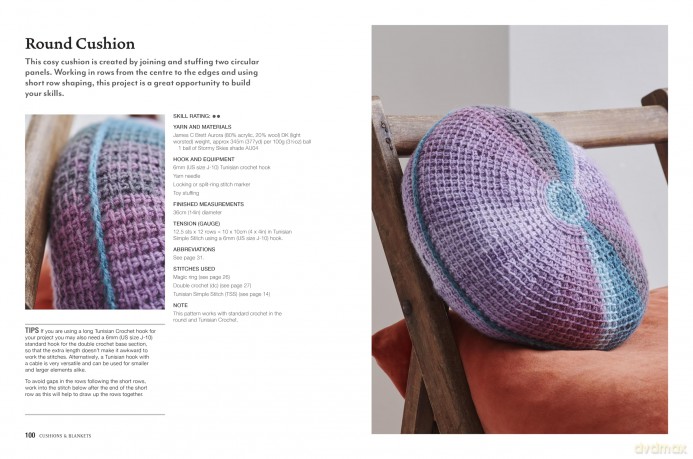 Tunisian Crochet for Beginners: 30 easy projects to make: Patterns for beautifully textured accessories, decorations, blankets and more - Laura Strutt [KSIĄŻKA]