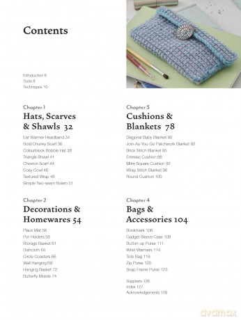 Tunisian Crochet for Beginners: 30 easy projects to make: Patterns for beautifully textured accessories, decorations, blankets and more - Laura Strutt [KSIĄŻKA]
