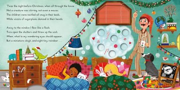 Twas the Night Before Christmas: A Push, Pull and Slide book - the perfect Christmas gift for toddlers! (Campbell First Stories) - Campbell Books [KSIĄŻKA]