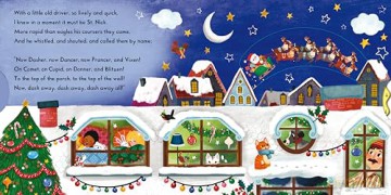 Twas the Night Before Christmas: A Push, Pull and Slide book - the perfect Christmas gift for toddlers! (Campbell First Stories) - Campbell Books [KSIĄŻKA]