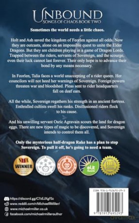 Unbound: A Dragon Rider Fantasy: 2 (Songs of Chaos) - Michael R. Miller [KSIĄŻKA]