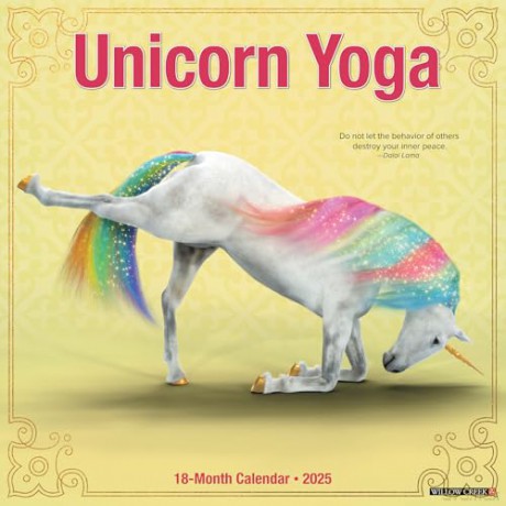 Unicorn Yoga 2025 Wall [KSIĄŻKA]