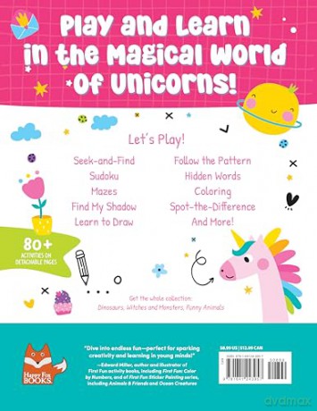 Unicorns Activity Book: Puzzles, Games, Coloring Pages, and More! - Madeline Willow [KSIĄŻKA]