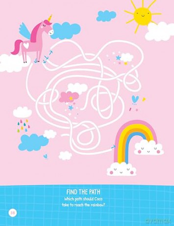 Unicorns Activity Book: Puzzles, Games, Coloring Pages, and More! - Madeline Willow [KSIĄŻKA]