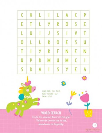 Unicorns Activity Book: Puzzles, Games, Coloring Pages, and More! - Madeline Willow [KSIĄŻKA]