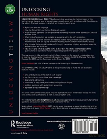 Unlocking Human Rights (Unlocking the Law) - Peter Halstead [KSIĄŻKA]