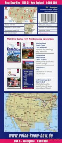 USA 5 New England: Connecticut, Maine, Massachusetts, New Hampshire, Rhode Island, Vermont (USA 5 New England (1:600.000): Connecticut, Maine, Massachusetts, New Hampshire, Rhode Island, Vermont) - Reise Know-How Verlag [KSIĄŻKA]