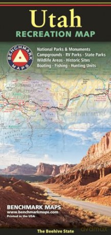 Utah Recreation Map - Benchmark Maps [KSIĄŻKA]