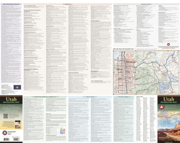 Utah Recreation Map - Benchmark Maps [KSIĄŻKA]