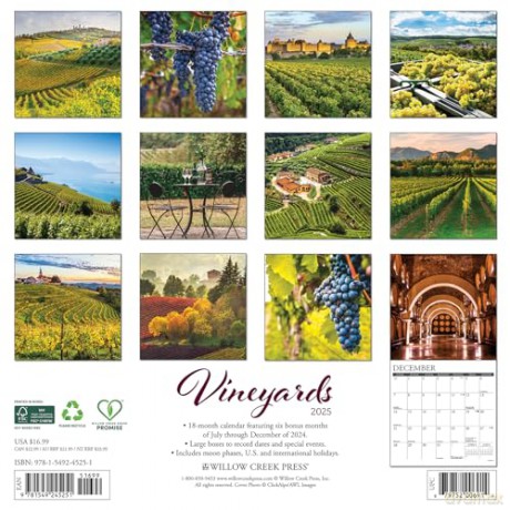 Vineyards 2025 Wall [KSIĄŻKA]