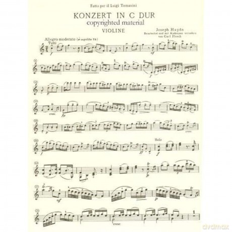 Violin Concerto in C Hob. Viia:1 (Edition for Violin and Piano) (Edition Peters) - Joseph Haydn [KSIĄŻKA]
