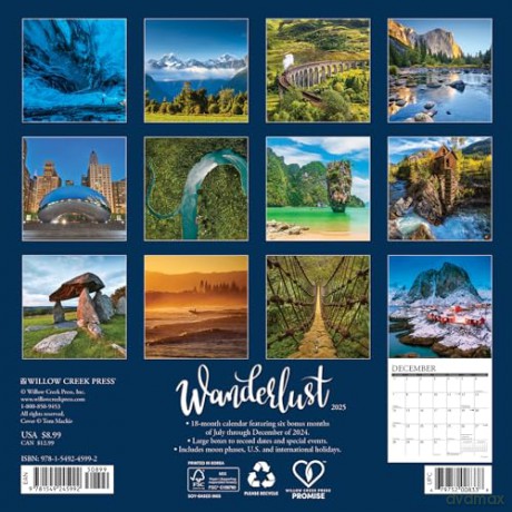 Wanderlust 2025 Mini [KSIĄŻKA]