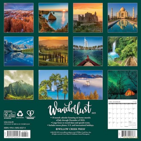 Wanderlust 2025 Wall [KSIĄŻKA]