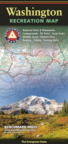 Washington Recreation Map - Benchmark Maps [KSIĄŻKA]