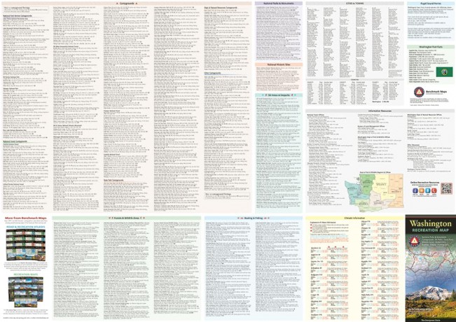 Washington Recreation Map - Benchmark Maps [KSIĄŻKA]