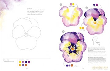 Watercolor the Easy Way Flowers: Step-by-Step Tutorials for 50 Flowers, Wreaths, and Bouquets (Watercolor the Easy Way): 2 - Sara Berrenson [KSIĄŻKA]