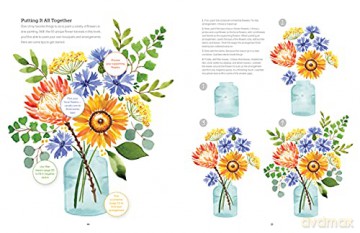 Watercolor the Easy Way Flowers: Step-by-Step Tutorials for 50 Flowers, Wreaths, and Bouquets (Watercolor the Easy Way): 2 - Sara Berrenson [KSIĄŻKA]