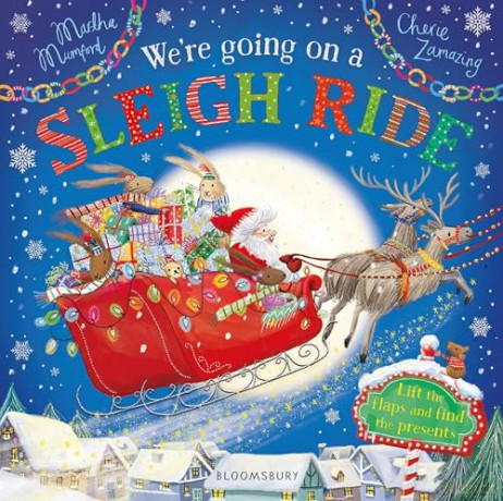 We're Going on a Sleigh Ride: A Lift-the-Flap Adventure (The Bunny Adventures) - Martha Mumford [KSIĄŻKA]