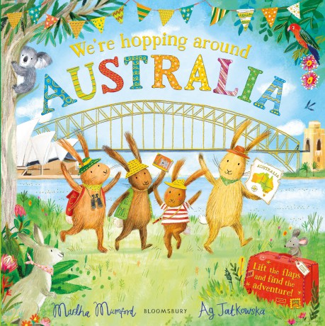 We're Hopping Around Australia: A Lift-the-Flap Adventure (The Bunny Adventures) - Martha Mumford [KSIĄŻKA]